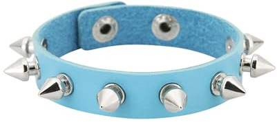 YANCHUN Punk-Nietenarmband, Leder-Spike-Armbänder für Herren, Gothic-Armband, verstellbare Manschette, Armreif, Gothic-Zubehör, Halloween-Schmuck, Geschenke, Leder, Kein Edelstein
