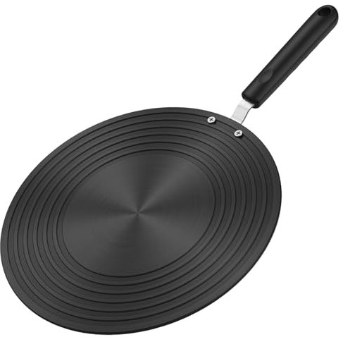 Adattatore A Induzione, Disco Diffusore Calore Per Piastre A Induzione - Lega Alluminio 24cm, Distribuzione Termica Uniforme, Anti-Graffi Per Pentole, Adattatore Universale