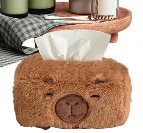 Capybara Taschentuchbox,Schicker Taschentuchbox Deckel - Servietten Aufbewahrung Tuchspender Für Gästezimmer Schreibtisch Schminktisch Nachttisch Kinderzimmer