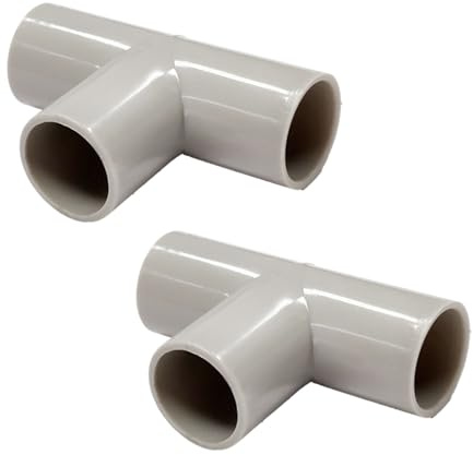 2 st. Kopplingshylsa T-form 20 mm för 20 mm styv och flexibel slangfärg IP40