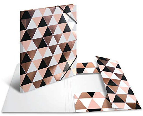 HERMA Elastic Folder Fashion & Style with Abstract Motif, A4, Sturdy Cardboard, with Inner Print, 1 Span Folder