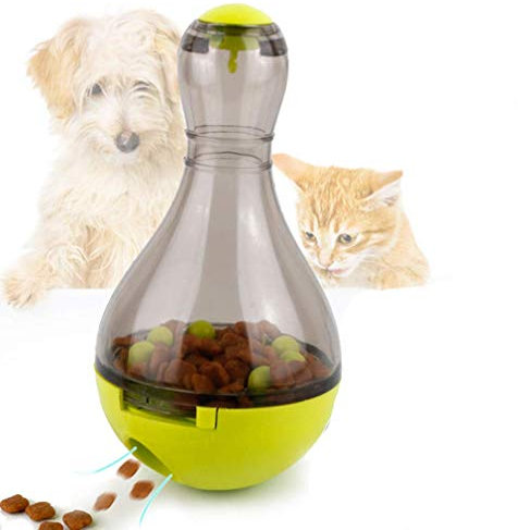 Yiyida Leckerli-Spender für Hunde und Katzen, Futterball IQ Leckerli-Spielzeug für Hunde, Katzen, interaktive und geistige Stimulation