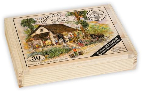 Mlesna Traditional Collection – 6 Tè Tradizionali – Scatola in Legno da 30 Filtri