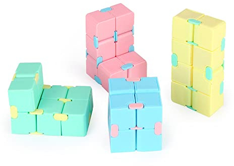 ZoneYan Cubo Infinito, Cubo Antistress Infinito, Cubo Antistress Fidget Cube, Fidget Infinity Cube, Cubo Infinito Magico, Allevia Lo Stress, Intrattieni i Giocattoli