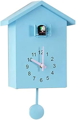 Bprtcra - Reloj de cuco moderno, diseño de pájaro colgante de decoración de reloj de pared para sala de estar, niños, dormitorio, cocina, oficina, decoración de moda (tipo A)