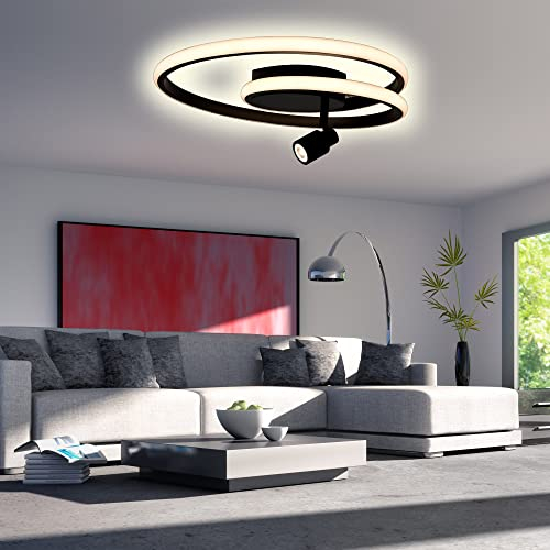 VBLED LED-Deckenleuchte Doculus 3 Arbeitsmodus 2-flammig 40W 3000K dimmbar Deckenspot für Küche, Schlafzimmer, Wohnzimmer