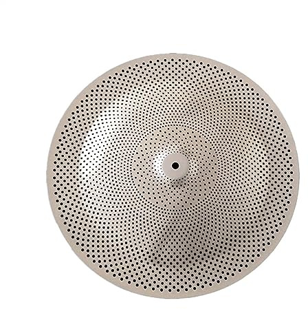 Platillos De China De 16 , Platillos De Bajo Volumen, Platillos Silenciosos para Juego De Batería De Jazz, Color Plateado Platillos para Principiantes