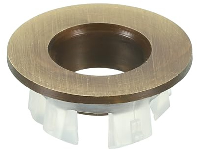 PATIKIL Bague de Débordement, Couvercle Rond d'Évier en Laiton pour Insert de Trou Rond pour Cuisine et Salle de Bain, Bronze