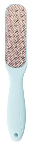 Râpe à callosités de qualité supérieure - Râpe à pieds en acier inoxydable et lime à pied double face, partenaire idéal pour les pieds doux et lisses, convient pour les pieds secs et craquelés (vert)