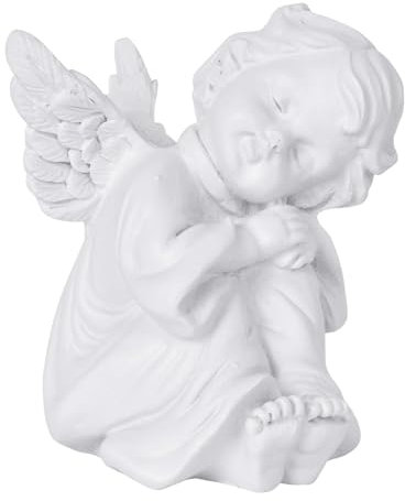 Cherubs Angels Figure, Decorative Angel Figure, Raised to Heaven Cherub Figurine, Small Sleeping Angel Statues, Adorable Angel Sculpture, Angel Fairy Figures, for Patio, Lawn, Garden Ornaments Decor