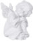 Figurine Ange, Ange Statue Résine, Petites Statuette d'ange Endormi, Adorable Figurine Chérubin, Petit Figurine d'ange Endormi Sculpture d'ange, pour Intérieur Extérieur Maison Jardin Décoration