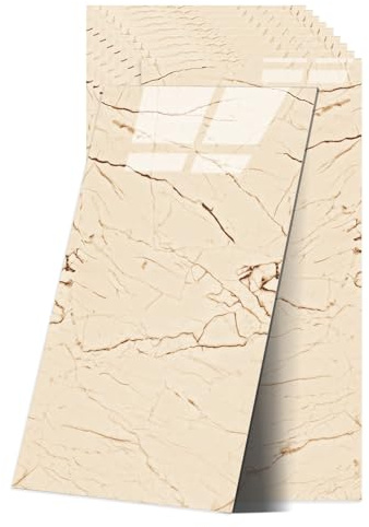 Autocollants pour carrelage en marbre, autoadhésifs, pour cuisine, 60 x 30 cm, imperméables, pour cuisine et salle de bain (Cachi)