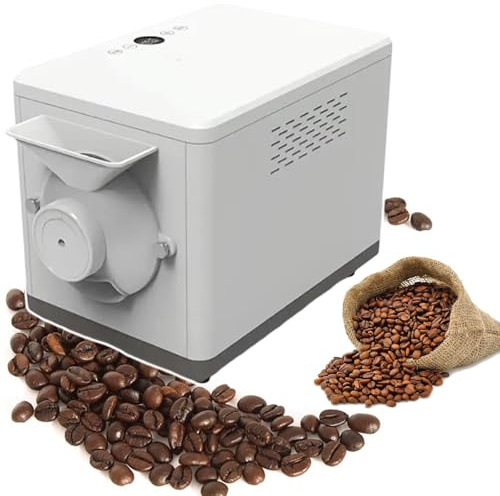 XRSMOU Machine À Torréfier Les Noix De Table, Torréfacteur De Grains De Café Antiadhésif, 100-250 °C Réglable, avec Écran Numérique, pour La Famille (110V)
