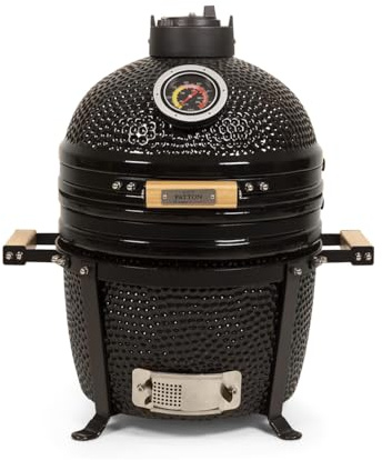 PATTON Keramikgrill Kamado Premium Compact - Schwarz