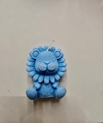 Candele profumate a forma di leone in vari colori e fragranze -disponibile anche con scatola personalizzata - Bomboniera originale per ogni evento - Set da 5 -