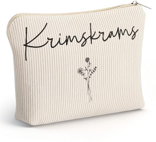 Xuniea Tasche Geschenke für Damen Krimskrams Kosmetiktasche Klein Cord Kosmetiktasche Makeup Organizer Multifunktionaler Reisen Kulturtasche für Frauen Geschenk zu Weihnachten