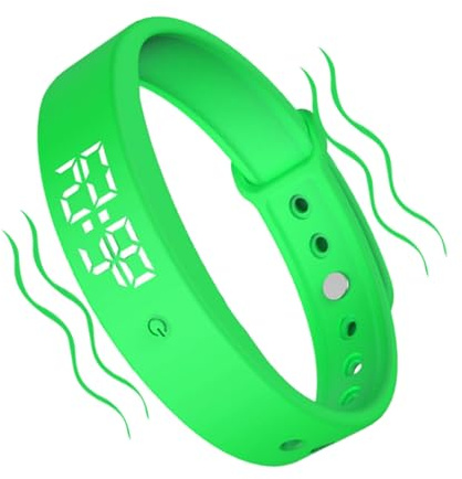 Vibrerande Larm Armband - Tyst Timerklocka, Organisatör med 3 Dagliga Larm | Smart Vibrationspåminnelse, Bärbart Armband För Barn, Tonåringar, Vuxna, Män, Mu