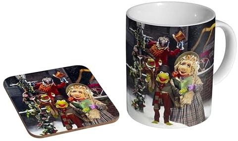mugmart The Muppet Christmas Carol Classic - Ceramic Coffee Mug + Coaster Gift Set