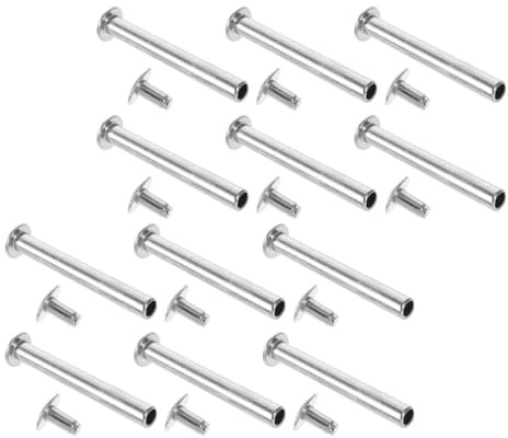 WHAMVOX Kit di Riparazione 12 Pezzi per Ventagli Pieghevoli in Lega di Zinco Rivetti e Dadi Accessori per Ventagli Manuali Perno di Riparazione per Uso Fai da Te e Sostituzione Facile