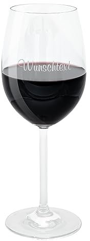 Personalisiertes Weinglas mit Gravur | Spülmaschinenfestes Glas für Rotwein | Geschenke für Frauen zum Geburtstag oder Weihnachten | Auch als Cocktailglas für Aperol, Lillet | Wunschgravur