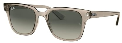 Ray-Ban Unisex Rb4323 Square Sunglasses, Transparent Grey/Light Grey Gradient Dark Grey, 51 mm