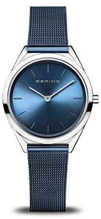 BERING Unisex Uhr Quarz Movement - Ultra Slim Collection mit Edelstahl und Saphirglas 17031-307 - 3 ATM