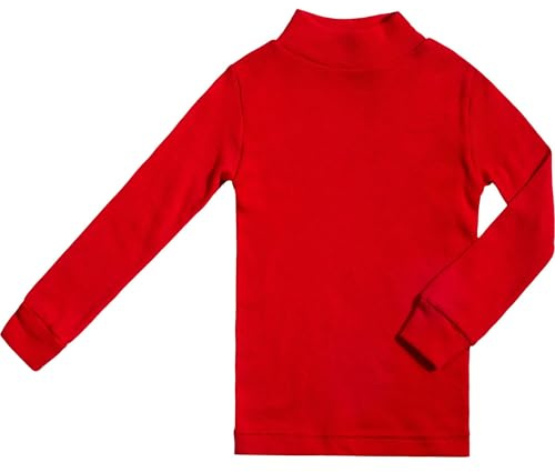 BABIDU Unisex Kinder 7000 Unterhemd, Rot, 10 Jahre EU