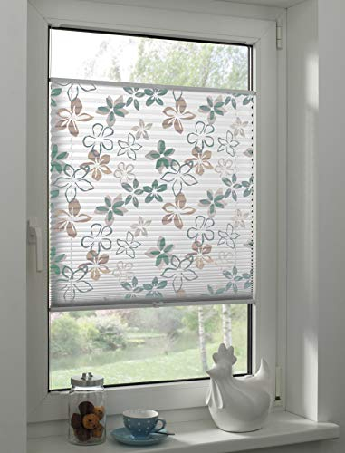 Sunpro24 Plissee auf Maß, Blickdichtes Faltrollo, Klemm-Montage, Sonnenschutzrollo, (B) 71-80 x (H) 131-140 cm, Bunt