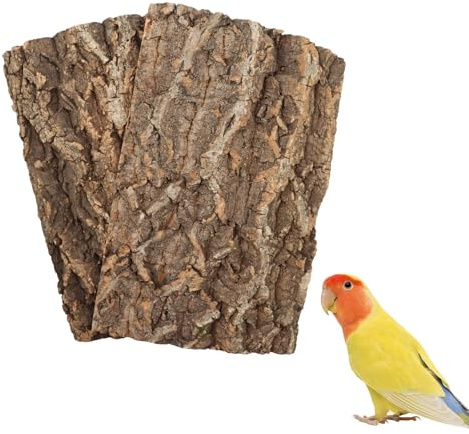 2 Pack 12 x 8 Inch 100% Natural Cork Perch, Bird Cork Seat Boards, Birdcage Bark Decor Accessories for Birds Parakeets Budgie Parrot Cockatiel Hamster Guinea Pig Rat