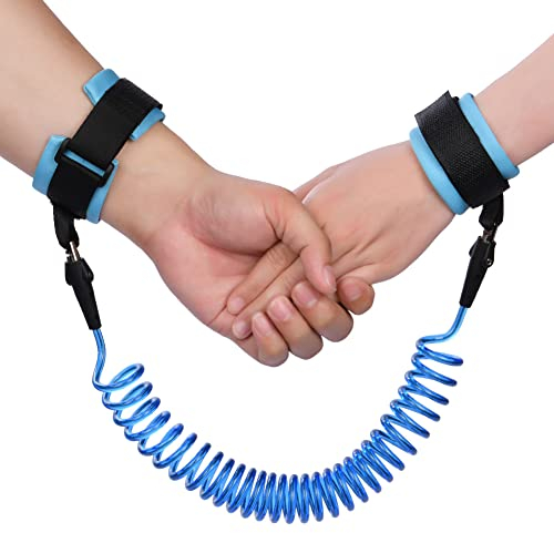 AOMIG Baby Anti-verloren Gürtel, 2,5 M Anti-Verlorene Handgelenk Gürtel Leine für Kinder,Baby Kinder Safty Anti Lost Walking Kinderleine Handgelenk(Blau)
