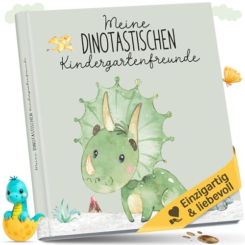 Freundebuch Kindergarten Dinosaurier I 25 Kinder & 4 Erzieherinnen