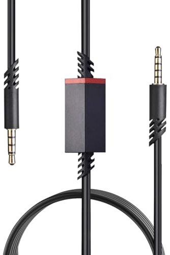 Cavo di ricambio A40 per astro Inline Mute Cord 3,5 mm cavi di prolunga audio compatibile con A10 A50 A40 TR cuffie da gioco Xbox One Gaming Controller Ps-5/4, 2 m, nero