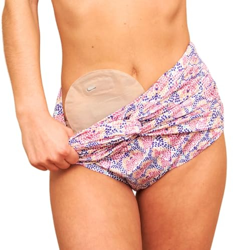 SIIL Stomabeutel Abdeckungen für Frauen - Stoma-Bademode für den Sommer, Kolostomie & Ileostomiebeutelabdeckungen zum Schwimmen (Made in Europe) (XL)
