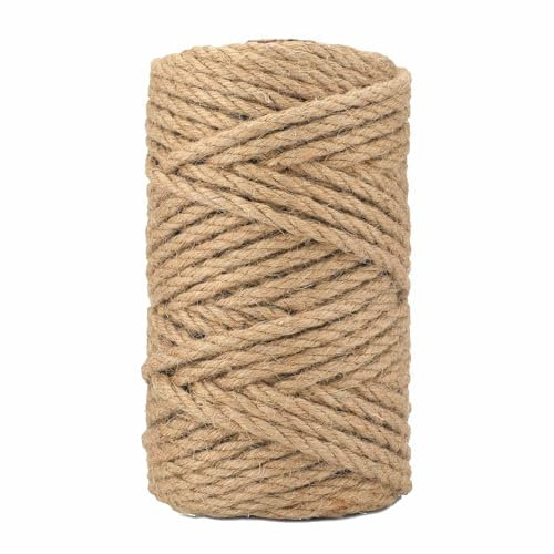 Cat Scratch Rope, Sisal Rope Cat Scratcher Tree Repairing, 6mm x 50m, for Cat Scratcher Garden Bundling, Repair Cat Tree