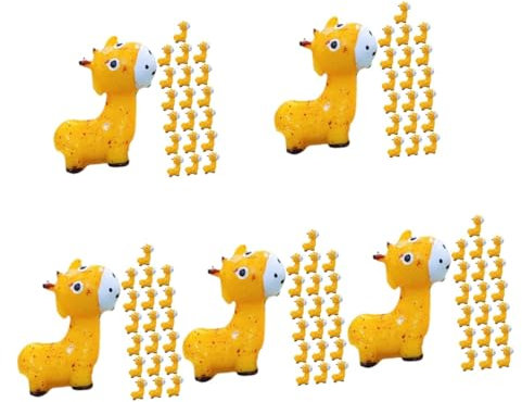 Sosoport 100pièces Figurines Miniatures Animalières De Décorations De Jardin Giraffes pour Terrarium Et Extérieur