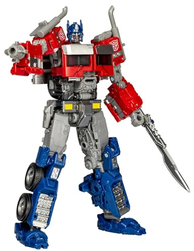 Transformers Toys Studio Series Voyager Class Transformers: Rise of the Beasts 102 Optimus Prime konverteringsfigur 16,5 cm 8+