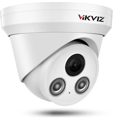 5MP PoE IP Camera Outdoor, Security Network Camera with Mic, 2.8mm Lens Wide Angle, Smart Human/Vehicle Detection, 98ft IR Night Vision, IP67 Waterproof, BlueIris, NDAA Compliant, Upgraded for PG2345I