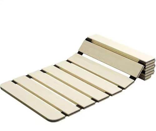 Generisch Holzlattenrost,Queensize-Bett-Stützlattenrost,Bettbrett, aufrollbare Schlafmatratze,Taillenschutz,Hartplatte(70x200cm)