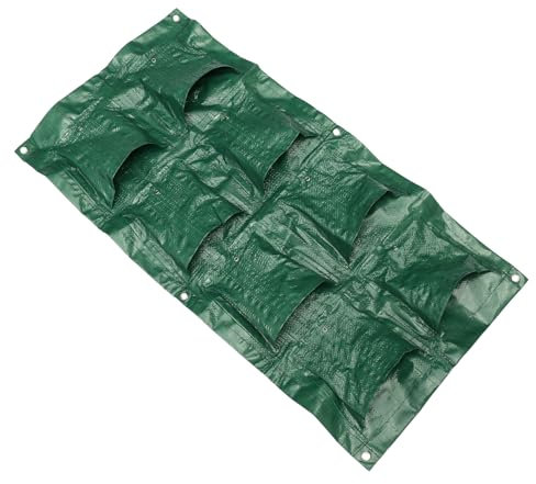 Kisangel 1Stk An der Wand befestigte Grow Bags Pflanzenaufzucht senkrechtgarten Pflanzenbeutel Pflanzenzucht zimmerpflanzen vertikaler gartenpflanzer wandmontierte Pflanztaschen Sport Black