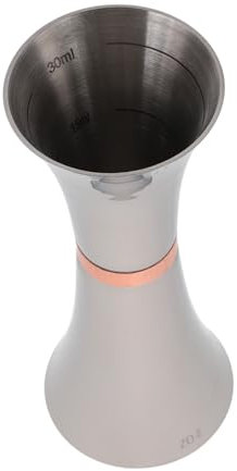 TOPPERFUN Stainless Steel Dual-Head Measuring Cup Jigger for Whiskey Cocktail Wine Measurement Portable Bar Tool