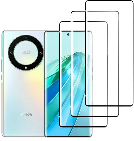 Jinshiweikai 3 Piezas: Protector Pantalla para Honor Magic 5 lite,Dureza 9H Antiarrayazos, 3D Cobertura Completa, HD Ultraclaro