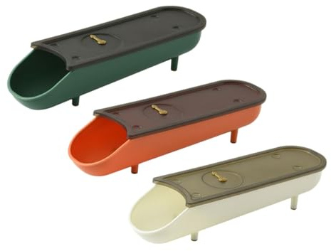 DIYEAH Contenitore per Uova per Frigorifero con Coperchio e Timer, Set da 3 Pezzi Impilabili Inclinati con Meccanismo Automatico di Rotolamento, Organizer Uova in Plastica Resistente