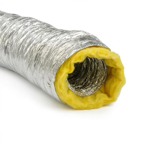Easy Act Sonoconnect schallisolierter Schlauch Ø 160 mm, Länge 5 m, flexibler, gedämmter Lüftungsschlauch für geräuscharme Klima- und Lüftungssysteme