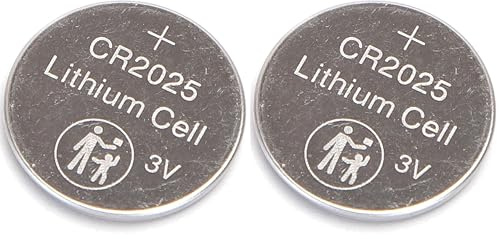 Pila de botón CR2025, 3V, 5 Unidades, Ideal para Dispositivos electrónicos, Relojes y Juguetes. (Paquete de 2)