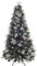 WeRChristmas Árbol de Navidad multifunción de Fibra óptica Pre-Lit con decoración para árbol, escarchado, 6 pies/6 pies