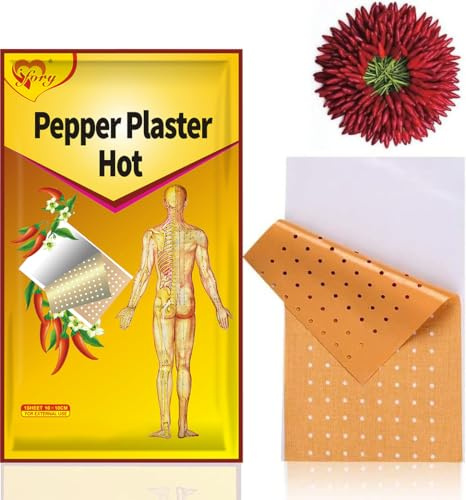ifory Capsaicin Patches & Pain Patches, Heat Patches for Back, Knee, Neck, Shoulder, Muscle (L (3.94 * 7.09) 10 Count)