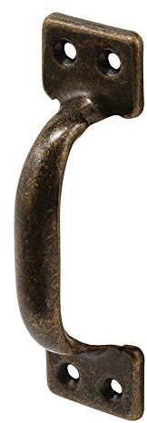 Prime-Line F 2875 4 In. Antique Brass, Stamped Steel Sash Lift (Single Pack)