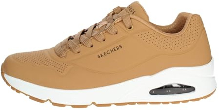 Skechers Herren UNO Stand On Air Sneaker, Tan Durabuck Trim, 45 EU