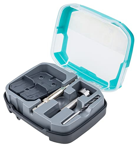 wolfcraft Set para instalación de bisagras de cazoleta, Ø 26 mm, 5 piezas I 4655000 I Para la instalación sencilla de bisagras de cazoleta, diámetro de 26 mm