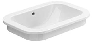 SANITANA NEXO Lavabo Encastre 56 Sin Agujero para Grifo Blanco Brillo